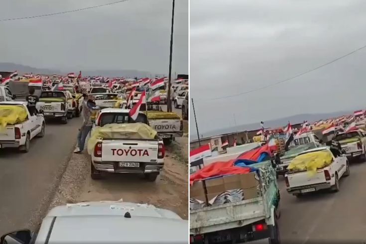 Irak'tan yardım kampanyası! Araçlar akın akın İran'a gidiyor