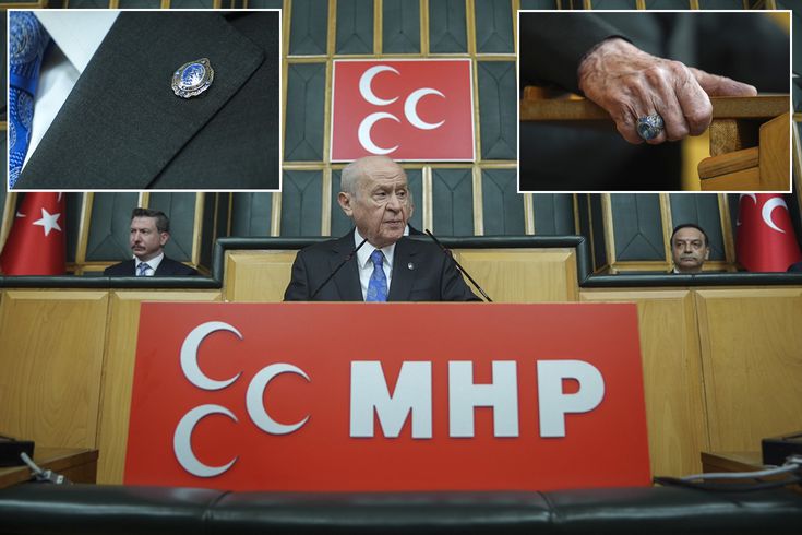 Bahçeli'nin yüzüğü ve rozeti dikkat çekti! İşte anlamı