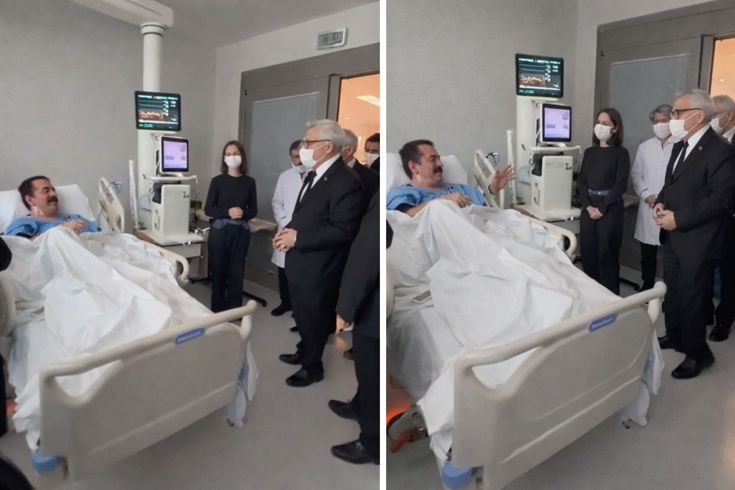 İbrahim Tatlıses ziyaretine gelen heyeti türküyle karşıladı