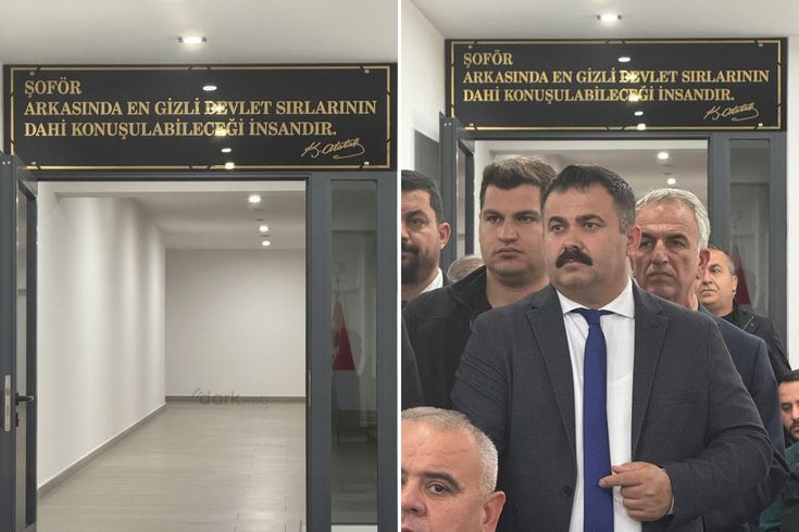 Atatürk'e ait olmayan söz ona atfedilip şoförler odasına asıldı