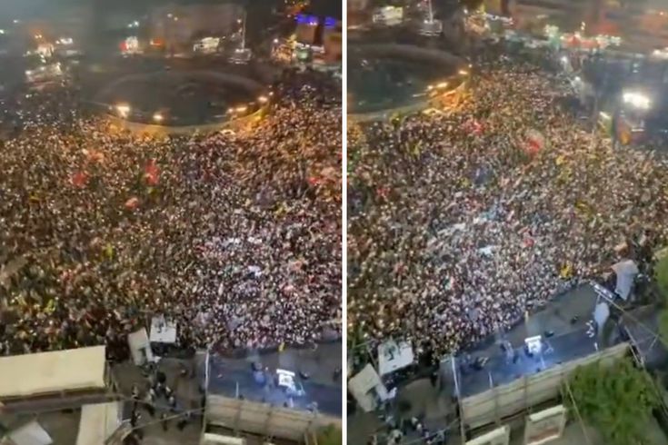 İran'ın başkenti Tahran'da bugüne kadarki en büyük gösteri