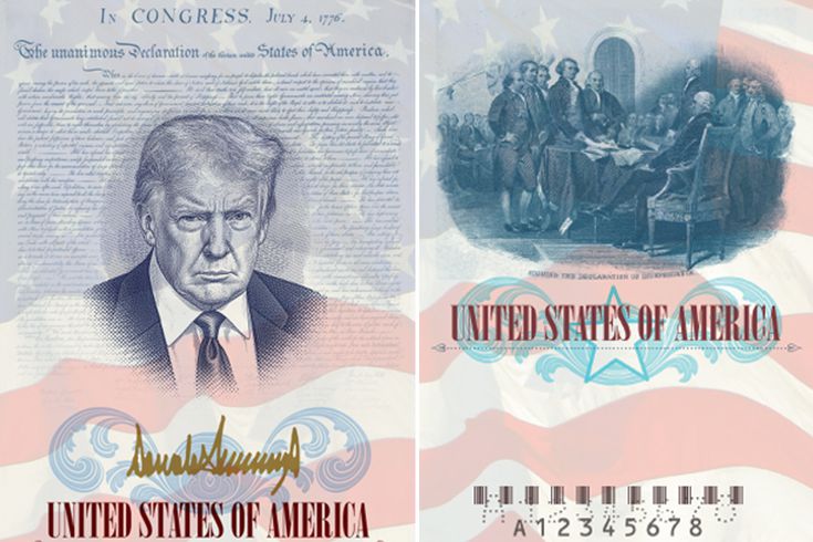 Pasaportlara Trump'ın portresi basılacak