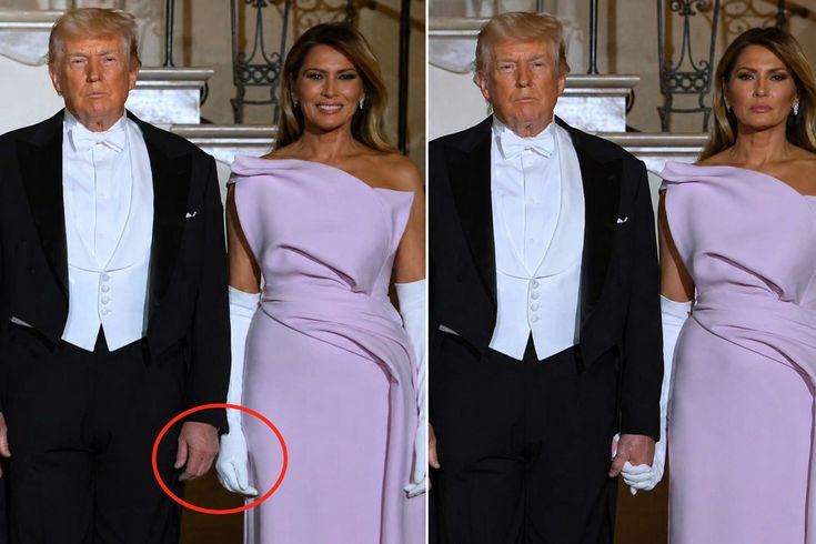 Herkes o detaya takıldı, First Lady Trump'ın elini yine tutmadı