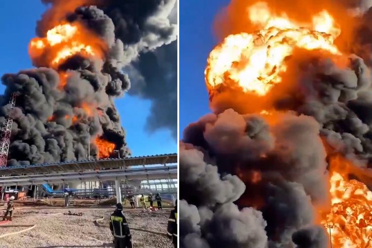 Ukrayna, Rusya'daki dev petrol rafinerisini İHA'larla vurdu