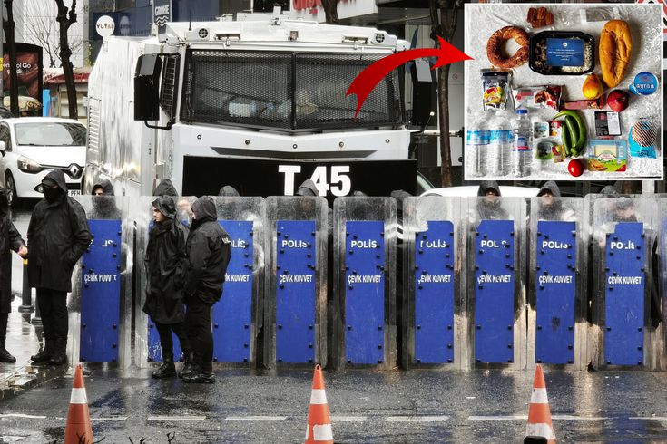 İşte 1 Mayıs'ta görev yapan polislere dağıtılan kumanya