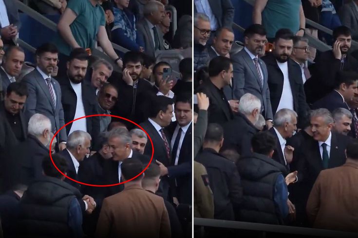 Ahmet Türk, yerine kayyum olarak atanan valiyle yan yana maç izledi