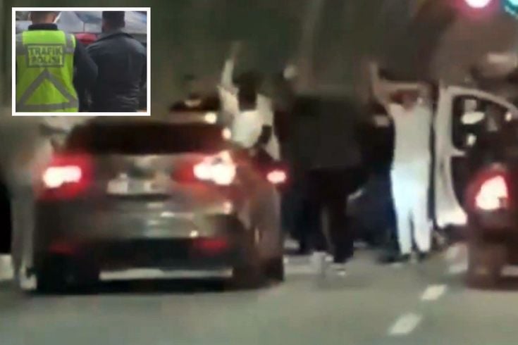Tünelde kutlama yapıp trafiği durduran 4 sürücüye toplam 720 bin TL ceza