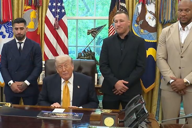 Trump, Beyaz Saray’da bu kez kafes dövüşçülerini ağırladı