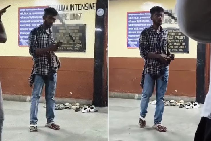 Kafasına saplanan satırla yürüyerek hastaneye gitti