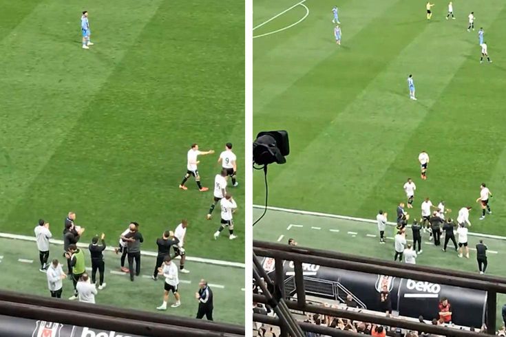 Derbide neler oluyor? Beşiktaş taraftarı çıldırdı