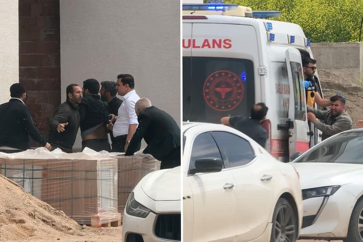 Bursa'da işçilerin şantiyedeki kavgasında sopalar, yumruklar havada uçuştu