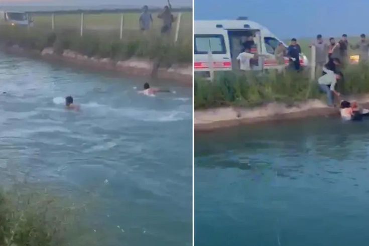 Şanlıurfa'da otomobil sulama kanalına devrildi: 2 kadını vatandaşlar kurtardı