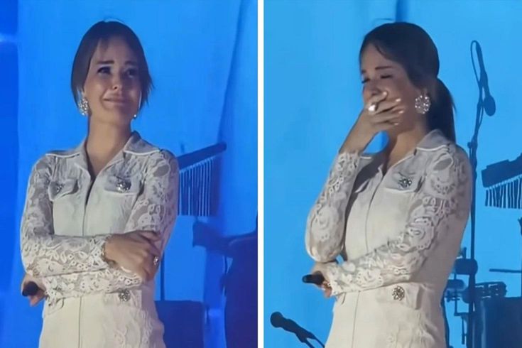 Famous singer Bengü sobbed on stage