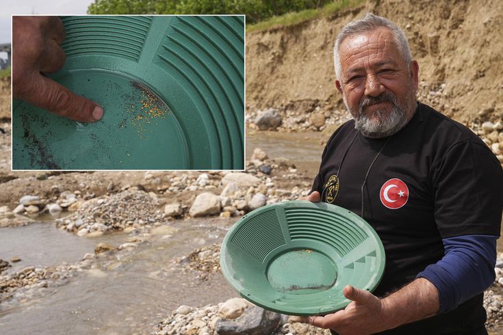 İlçeye gelip gram gram altın arıyorlar! Günde 5 gram bulan var