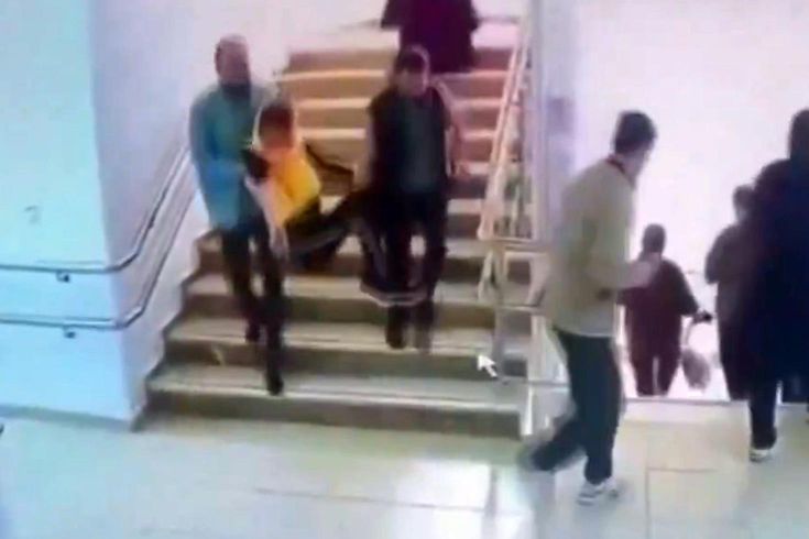 Malatya'da öğrencilerin deprem tahliyesi kamerada