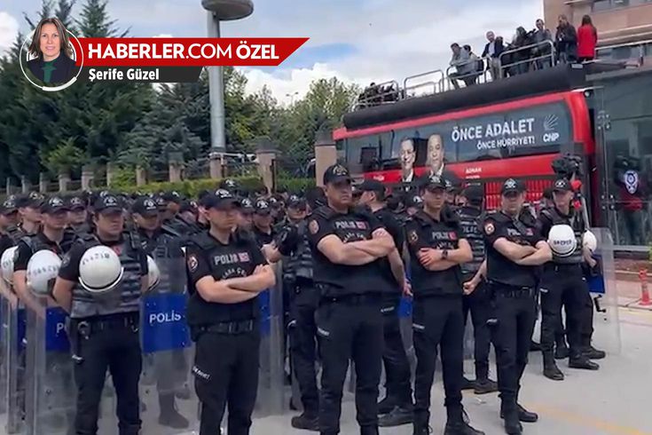 Haberler.com Ankara Temsilcisi Şerife Güzel CHP Genel Merkezi'nde