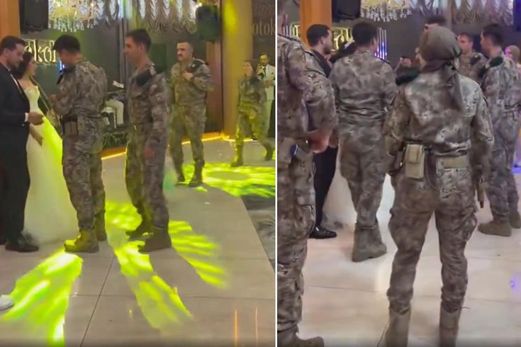 Gelin özel harekatçı olunca düğüne böyle geldiler