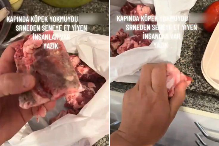 Verilen kurban payına isyan etti: Kapında köpek yok muydu?