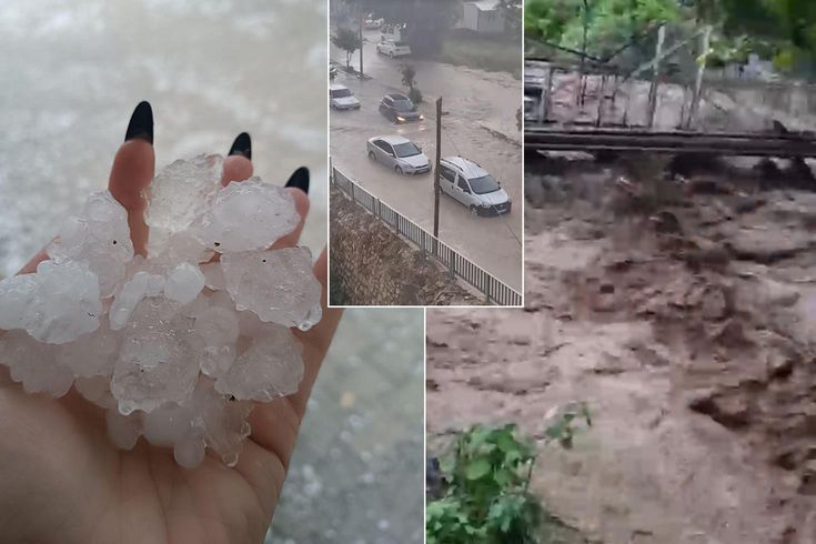 Doğu Akdeniz'deki iki ili sağanak ve dolu vurdu
