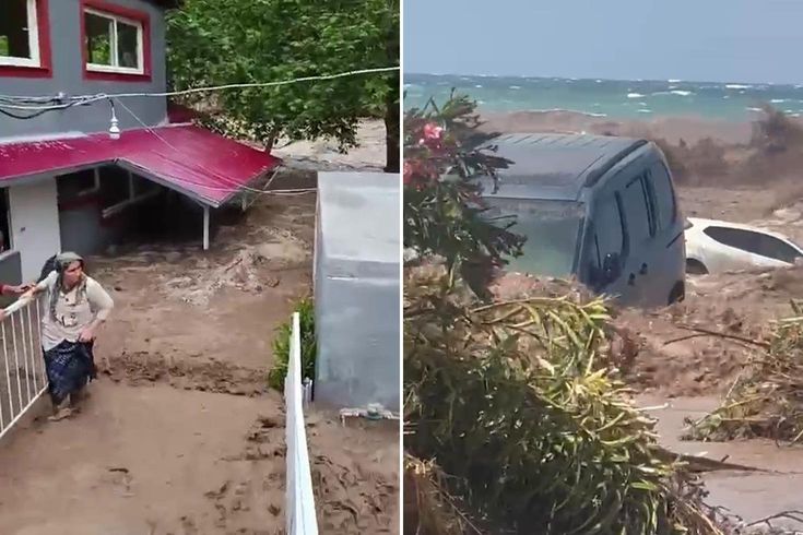 Hatay and Osmaniye have been hit by floods! Houses, roads and vehicles have been damaged.