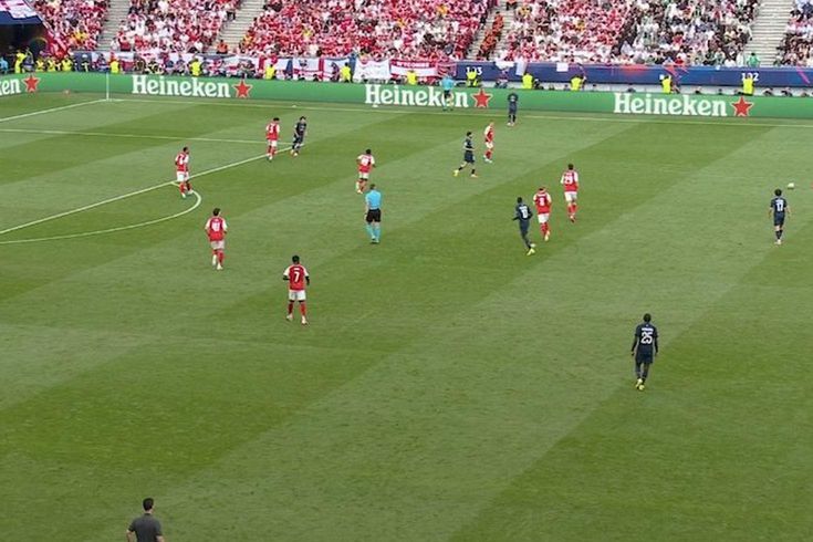 Those who tuned in for the big match couldn't understand what happened in the first half hour.