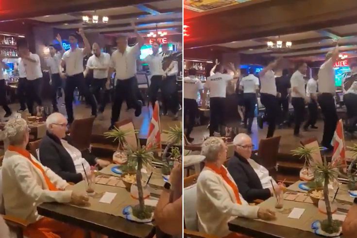 Alanya’da bir restoranda sergilenen performans turistleri şaşkına çevirdi