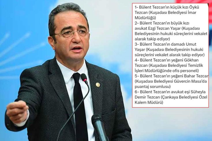 CHP'li Bülent Tezcan hakkında aile boyu kıyak iddiası
