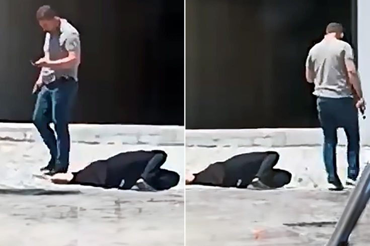 A retired police officer killed his son who asked for money, and waited for the teams at the scene of the body.
