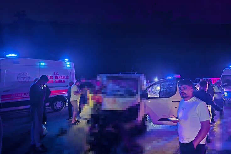 Minibüs, yola çıkan ata çarptı; 1 ölü, 2 yaralı