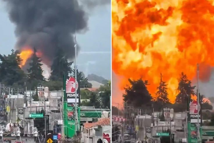 LPG yüklü 4 tanker peş peşe patladı, bölgeden 2 bin kişi tahliye edildi