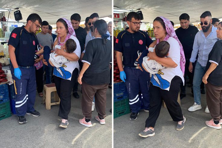 4 yaşındaki Ömer'e pazarda yorgun mermi isabet etti