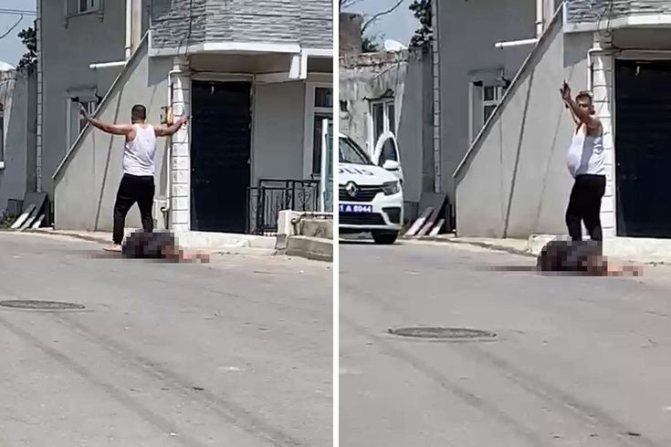 Попытка самосуда над подозреваемым, зарезавшим свою жену посреди улицы.