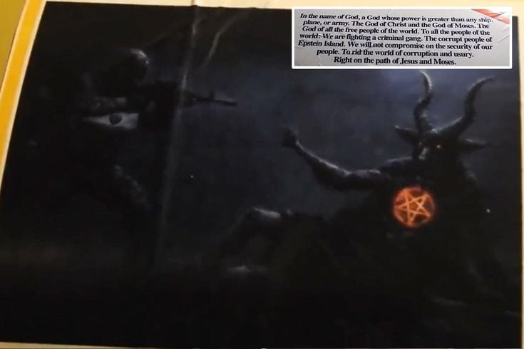 İran, İsrail'e fırlattığı füzenin üzerine 'Baal' figürü ile birlikte bir not yerleştirdi