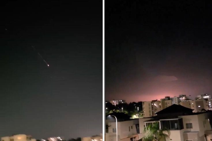İran'ın misillemesinde bir füze Tel Aviv'e isabet etti