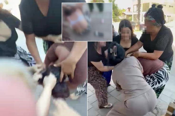 Genç kadını çocuğunun yanında hem dövdüler hem de videoya çektiler