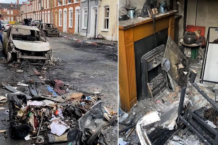 Göçmen öfkesi Kuzey İrlanda'yı küle çevirdi! Bölgeden gelen görüntüler korkunç