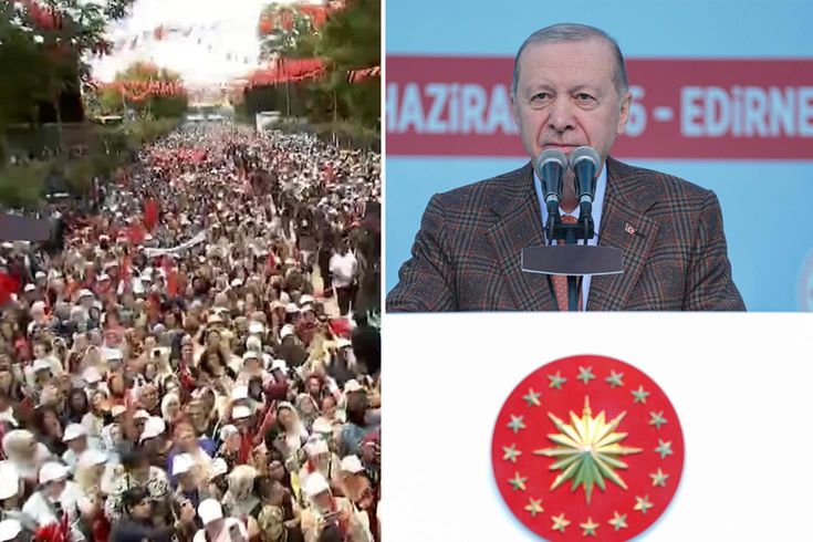 Cumhurbaşkanı Erdoğan'dan CHP'nin yüzde 46 oy aldığı kentte gövde gösterisi