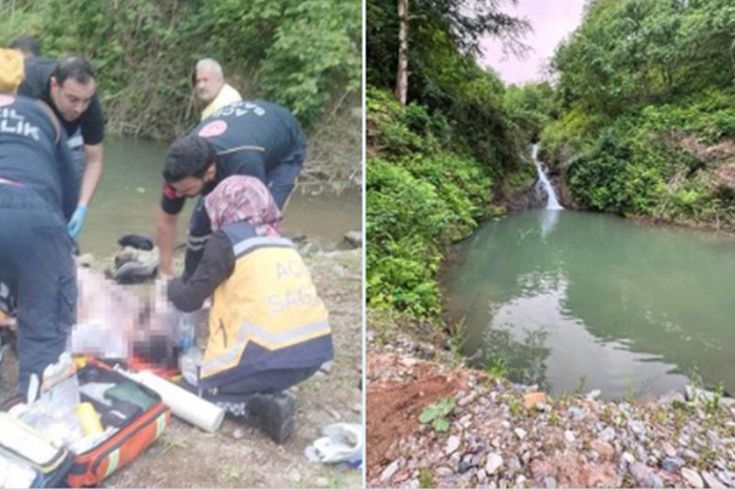 Arhavi'de gölette boğulan 2 din görevlisinin son görüntüleri ortaya çıktı