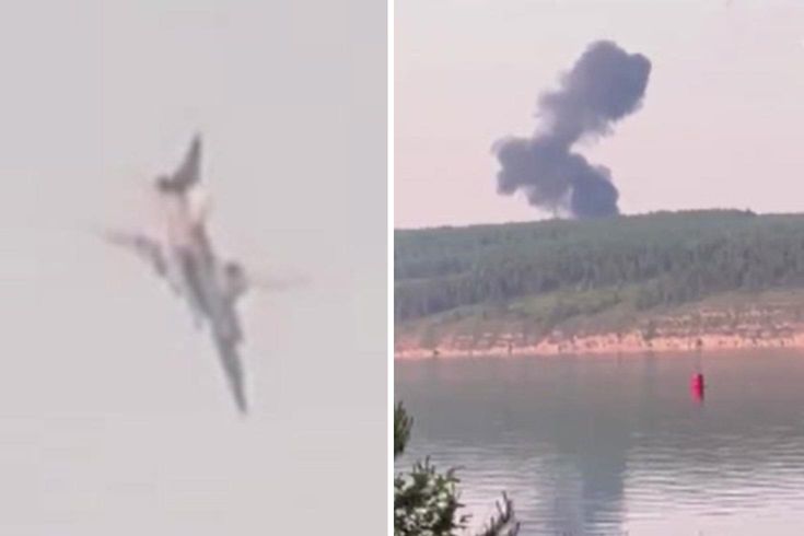 Rusya'da stratejik bombardıman uçağı düştü