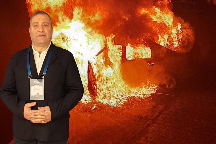 Ordu'da sendika başkanının park halindeki aracı kundaklandı