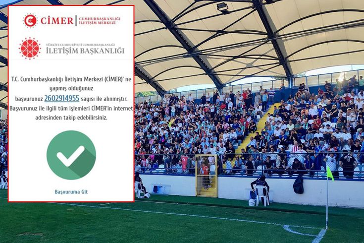 Hakemin kararını beğenmeyip CİMER'e şikayet ettiler