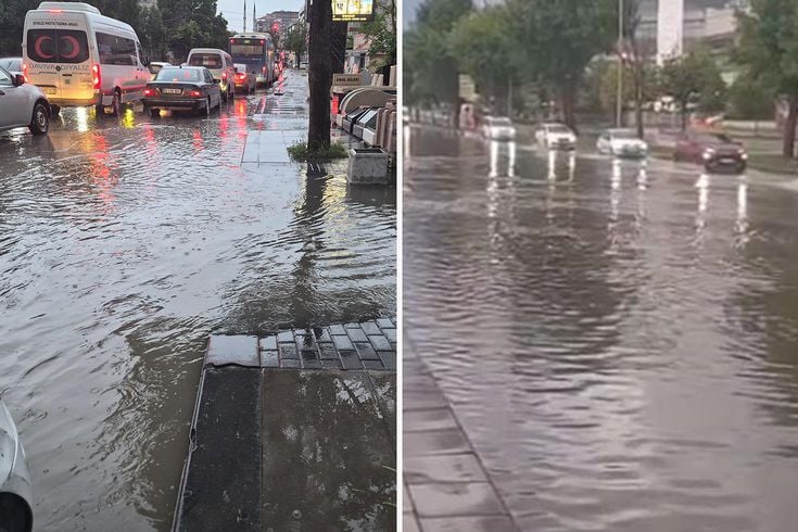 Ankara'da sağanak yağış hayatı olumsuz etkiledi