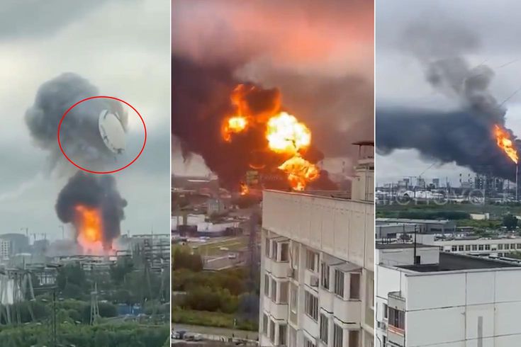 Rusya'nın başkenti vuruldu! Resmen havaya uçtu, şehir alev alev