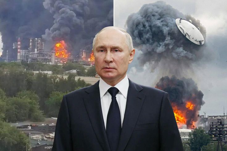 Moskova yanarken Putin bakın nerede görüntülendi