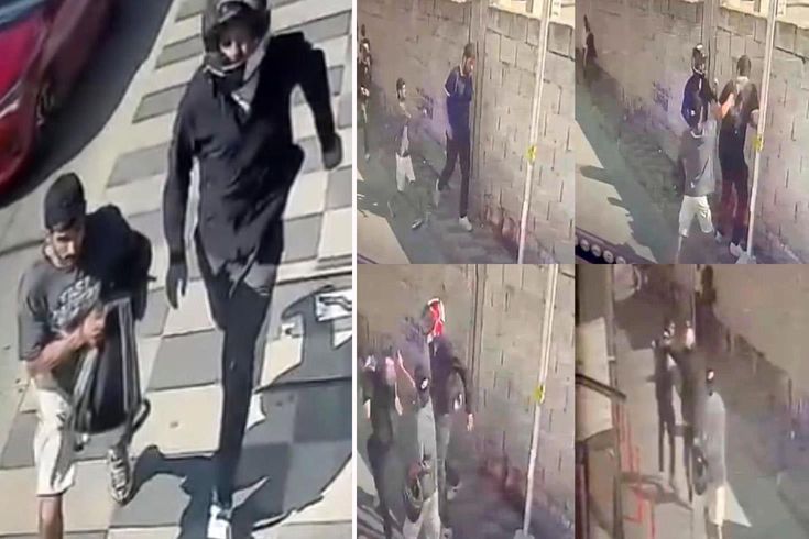 Her şey saniyeler içinde oldu! Spreyle 250 bin dolarlık gasp kamerada