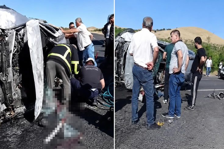 Mesai bitimi eve dönen işçilerin aracı kaza yaptı, 2 kişi hayatını kaybetti