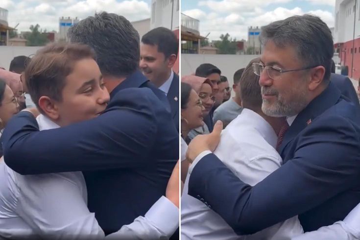 Fenerbahçe'yi duyan Bakan Yumaklı çocuğa bir daha sarıldı