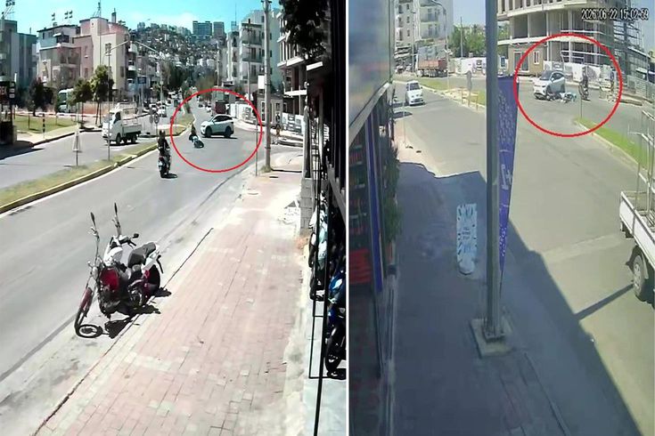 Çocuklarını okuldan almaya giden 3 çocuk annesinin feci ölümü kamerada