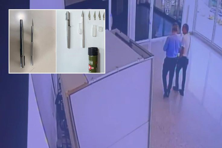 Adliyeye kalem silahla girmeye çalıştı! Çantasından neşter ve biber gazı çıktı