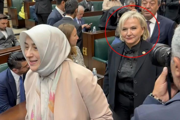 CHP'den istifa eden Nimet Özdemir AK Parti Grup Toplantısı'nda! Dudaklarından iki cümle döküldü